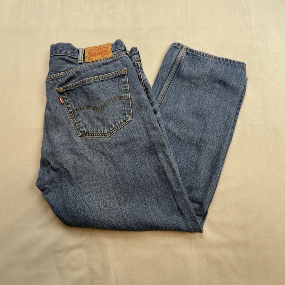 Vintage Levi's 501 Button Fly Jeans 40x32 Actual 36x28.5 See Pics For Measuremen